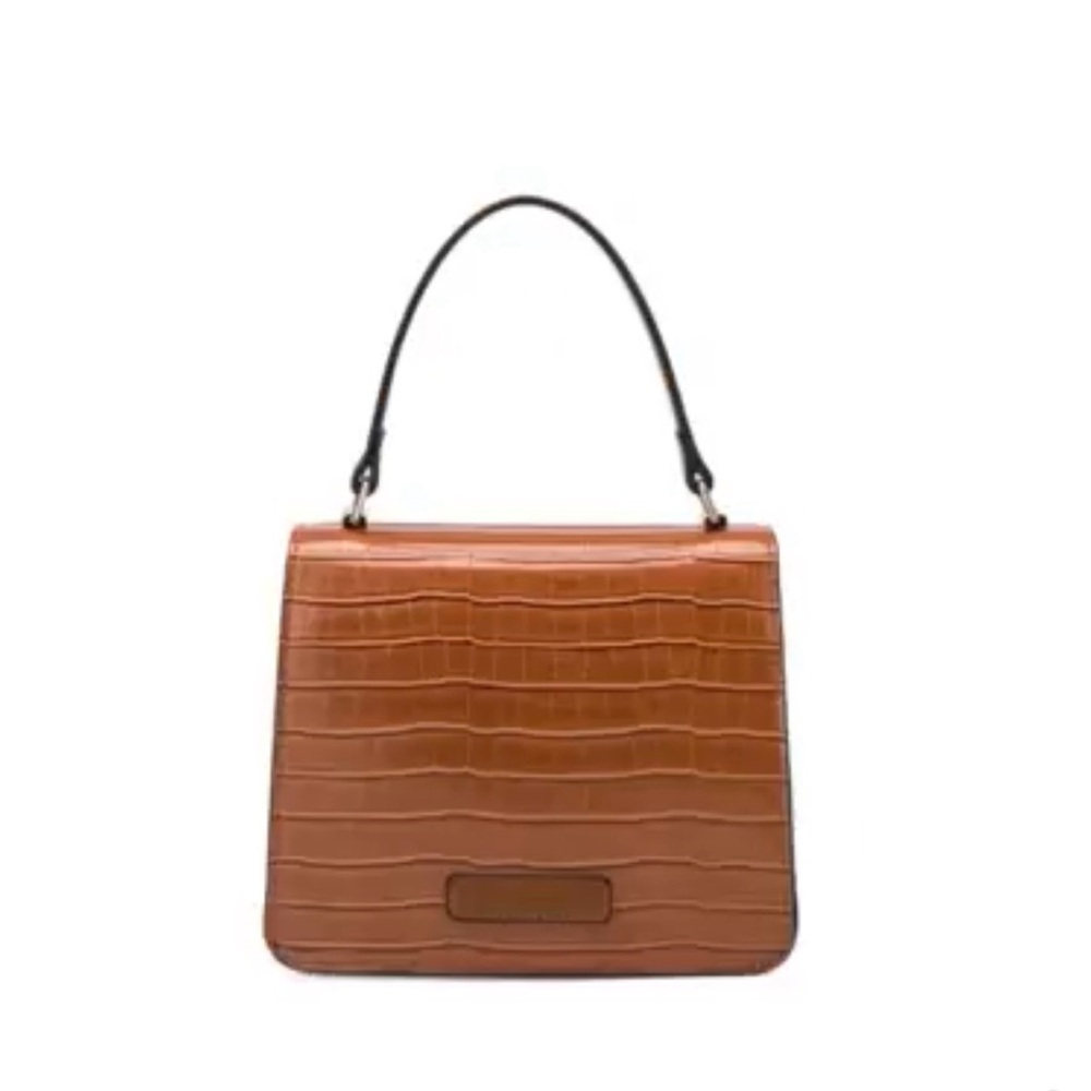 Melie Bianco Anthropologie Brown Side Crossbody Purse EUC $150 - Picture 8 of 8